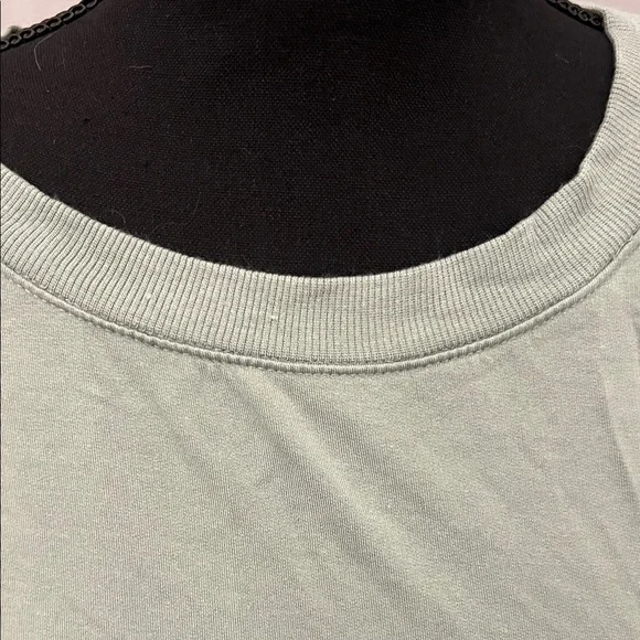 Threads 4 Thought Sage Green Asymmetrical Sweatshirt Stitch Fix - Picture 3 of 6